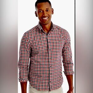 NWT-3XL MENS SOFT BLUE & RED CLASSIC PLAID BUTTON DOWN FLANNEL